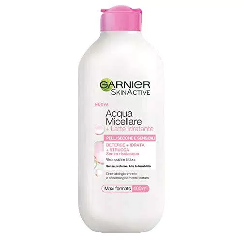 GARNIER Acqua Micellare + Latte Idratante Micellare Per Pelli Secche