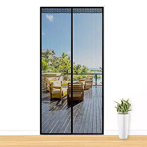 HBselect Zanzariera Magnetica per Porte 140 x 240 cm Tenda Zanzariere Porta Rete Superfine Porte Zanzariera Traspirante Chiusura Automatica Tenda Zanzariera Impedendo agli Insetti di entrare