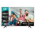 Hisense 58 UHD 4K 2022 58A6FGmart TV VIDAA 5.0, HDR Dolby Vision