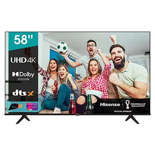 Hisense 58" UHD 4K 2022 58A6FGmart TV VIDAA 5.0, HDR Dolby Vision
