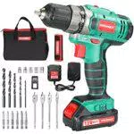 HYCHIKA Trapano Avvitatore Batteria 12V, Batteria 2 Velocità 30N .m Mas