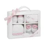 Interbaby Set Regalo 4 Pezzi Per Neonati In Rosa - 300 g