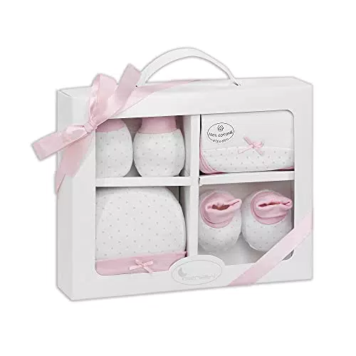 Interbaby Set Regalo 4 Pezzi Per Neonati In Rosa - 300 g