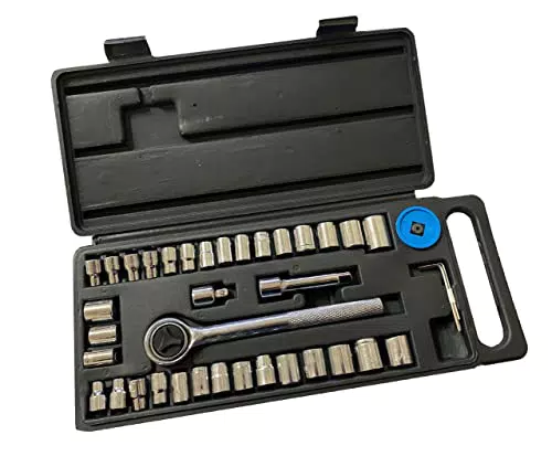 kippen 1242DA - Set di Chiavi a Bussola Cromate da 40 Pezzi