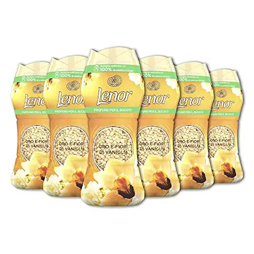 Lenor Profumatore Bucato Perle Profumate Lavatrice, Oro E Fiori Di Vaniglia