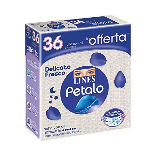 LINES PETALO Assorbenti Notte con Ali, PACCO SCORTA
