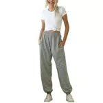Loalirando Pantaloni Donna Cotone Pantaloni Sportivi Donna Estivi Pantaloni Ragazza Tinta Unita Casual