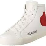Love Moschino, Scarpa alta, Collezione Primavera Estate 2022, bianco, 36