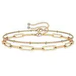 Marchio Bracciale Donna, Placcato Oro 18k Idee Regalo Donna Compleanno