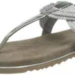 Marco Tozzi 2-2-28128-26, Sandali in Pelle, Donna, Silver Comb