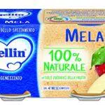 Mellin Omogeneizzato di Frutta Mela 100% Naturale 24 Vasetti da 100 gr