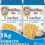 Mulino Bianco Cracker a Ridotto Contenuto di Sale, Senza Granelli di Sale in Superficie