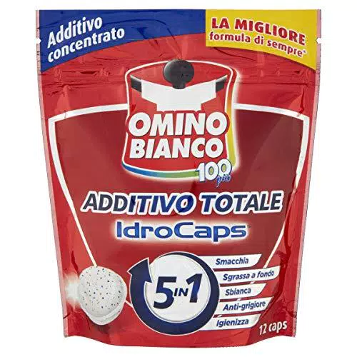 Omino Bianco - Additivo Lavatrice Totale 5 Azioni in 1 Idrocaps