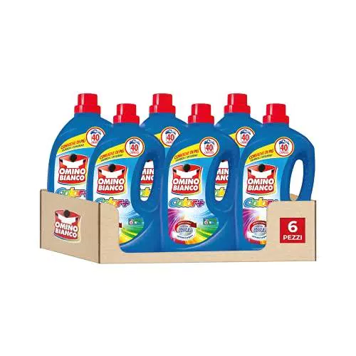 Omino Bianco - Detersivo Lavatrice Liquido Color+, 240 Lavaggi