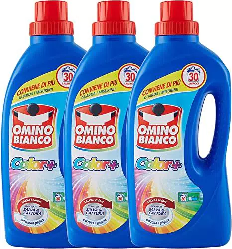 Omino Bianco - Detersivo Lavatrice Liquido Color+, 90 Lavaggi