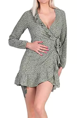 Only ONLCARLY L/S Wrap Short Dress Noos Wvn Vestito