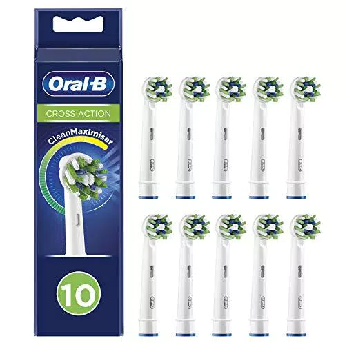 Oral-B Cross Action Testine Spazzolino Elettrico, Confezione da 10 Pezzi
