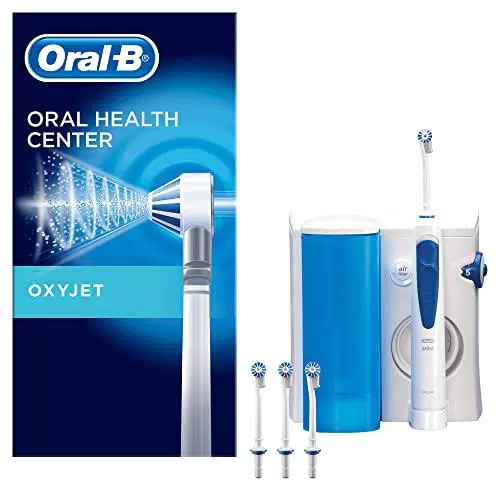 Oral-B Idropulsore Oxyjet, Sistema Pulente Con 4 Testine Oxyjet e 1 Idropulsore