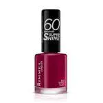 Rimmel London Smalto Unghie 60 Seconds Super Shine - Asciugatura Rapida e Lunga Durata - 320 Rapid Ruby - 8 ml