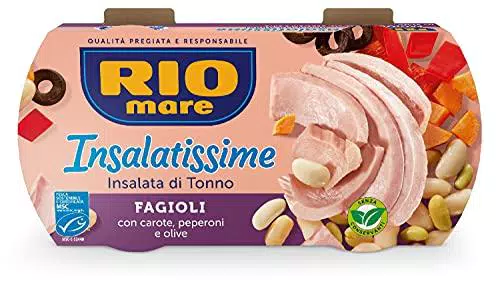 Rio Mare - Insalatissime Mix di Fagioli e Tonno Pinne Gialle con Carote