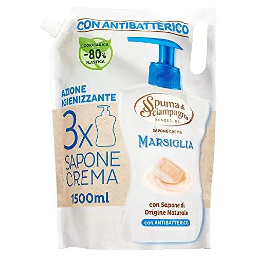 Spuma di Sciampagna Ecoricarica Sapone Liquido Marsiglia