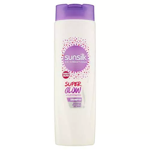 SUNSILK Super Glow - Shampoo senza Solfati per Capelli Lisci