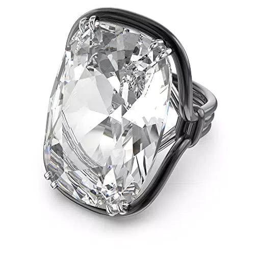 Swarovski Anello Harmonia, Cristalli oversize, Bianco