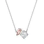 Swarovski Collana Attract Soul, Rosa, Placcato rodio