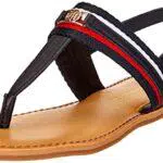 Tommy Hilfiger Corporate Webbing Flat Sandal, Bassi Donna