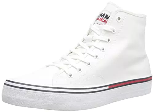 Tommy Jeans Aspen 2D, Scarpe da Ginnastica Uomo, Bianco
