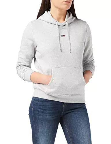 Tommy Jeans Felpa con Cappuccio con Logo lineare Tjw
