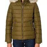 Tommy Jeans TJW Essential Hooded Jacket Giacca, Northwood Olive