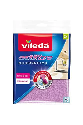 Vileda Actifibre Panni Microfibra Ultra Assorbente, 2 Pezzi