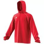 Adidas Core18 Rain Jacket, Uomo, Power Red/White, XL