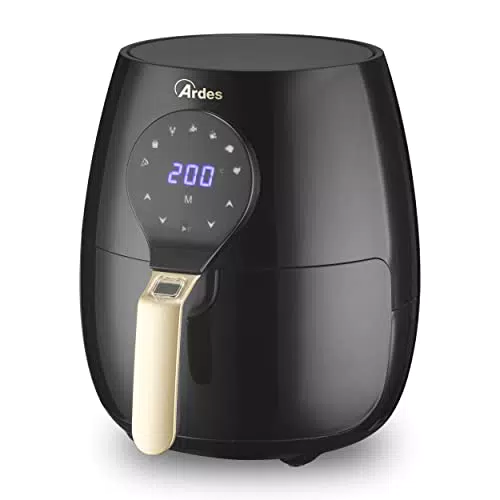 ARDES, Friggitrice Ad Aria Calda Capacità 5 Litri Air Fryer Maxi Con Display Digitale E Timer 60 Minuti Temperatura Massima 200°c Eldorada Maxi ‎AR1K33