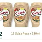 Calvé Salsa Rosa, 12 Pezzi da 250 ml, Salsa con Pomodorini Freschi Italiani
