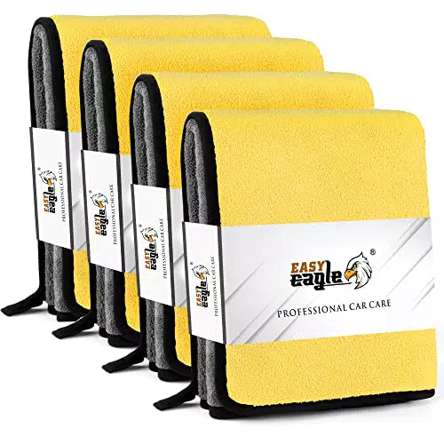EASY EAGLE Panno Asciugatura Auto 600GSM, Panni in Microfibra per Auto