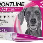 Frontline Triact, 3 Pipette, Cane L, Antiparassitario per Cani e Cuccioli di Lunga Durata