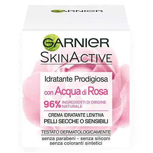 Garnier Crema Viso Idratante Lenitiva Skinactive, Ottima per Pelli Secche o Sensibili