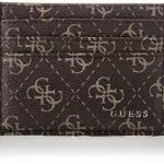 Guess VEZZOLA Card Case, Portafogli Uomo, Black, Unica