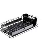 KitchenCraft MasterClass Scolapiatti da Appoggio in Acciaio Inox