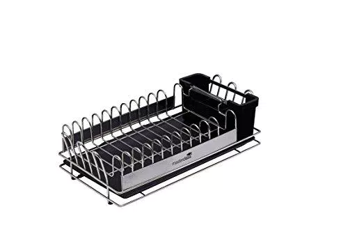 KitchenCraft MasterClass Scolapiatti da Appoggio in Acciaio Inox