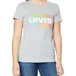 Levi's The Perfect Tee Maglietta, Sptwr Logo Gradient Starstruck Heather Grey