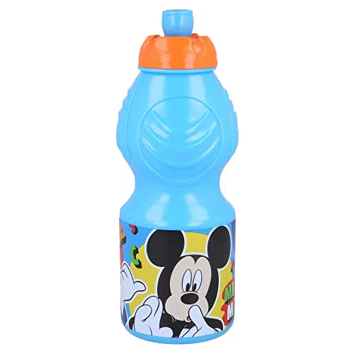 MICKEY MOUSE |Bottiglia d’acqua per bambini con chiusura anti-perdite