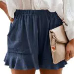 Nadeer Pantaloncini Donna Estivi, Pantaloncini Eleganti a Vita Alta