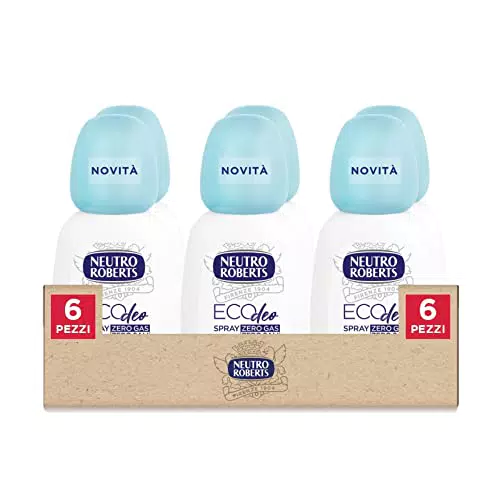NEUTRO ROBERTS Deodorante Spray, Ecodeo Fresco Azzurro