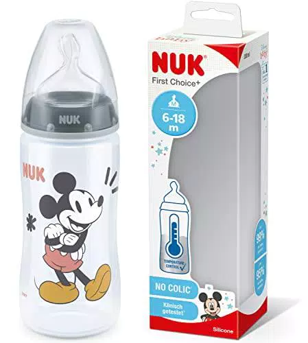 Nuk First Choice+ Biberon 6-18 Mesi Senza Bpa, Tettarella In Silicone
