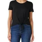 Only ONLARLI S/S Knot Top Jrs Noos T-Shirt, Black