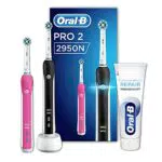 Oral-B PRO 2 2950N CrossAction Spazzolino Elettrico Ricaricabile con 2 Manici Connessi