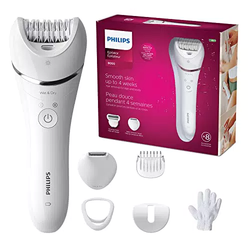 Philips Serie 8000 Wet & Dry epilatore con 6 accessori